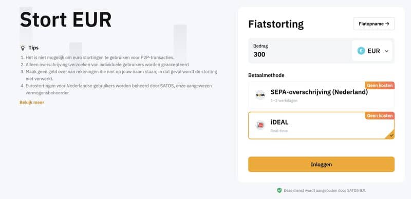 bybit geld storten